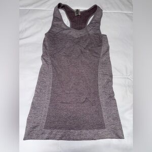 Mono B Heather Gray Mesh Tank Top